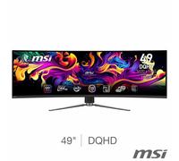 Xample Msi Mpg 491Cqp Dqhd 144Hz Qd-Oled Curved Gaming Monitor, 9S6-3Fa84T-003