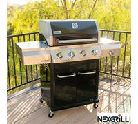 Xample Nexgrill Gourmet Pro 5 Burner Gas Bbq Grill With Searing Side Burner & Griddle Max 4-In-1 System, Cover & Accessories