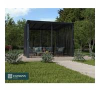 Xample Palram Canopia Palermo Gazebo Netting Set Black Polyester Uv Resistant Bug Protection Outdoor Patio Curtain Screen