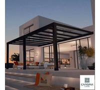 Xample Palram Canopia Stockholm Aluminium Patio Cover 11Ft 2In X 19Ft 3In, Uv Polycarbonate Roof, Rust-Resistant, Diy Assembly