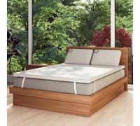 Xample Panda Bamboo Memory Foam Mattress Topper 5Cm Gel-Infused Orthopaedic Hydro Foam, Hypoallergenic Cover, Anti-Slip Base 5 Sizes