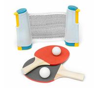 Xample Portable Indoor Outdoor Table Tennis Set Instant Game Fun Hen Stag Ping Pong in Grey Xample Grey One Size