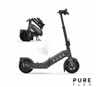 Xample Pure Flex Folding Mobility Scooter, Charcoal Grey, 924W Max Power, 52Km Range, 25Km/h, 10In Puncture-Resistant Tyres, Ip65
