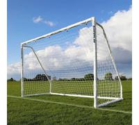 Xample Quickplay Q-Fold Match 3X2M Folding Futsal Goal 9.8X6.6Ft Portable Football Goal Upvc Frame Easy Storage White
