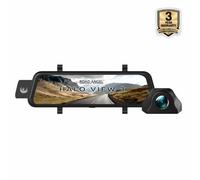Xample Road Angel Halo View 3 Dash Cam 4K Mirror Front & Full Hd Rear, 10" Touchscreen, Night Vision, Parking Mode, Wi-Fi App,ip67 Camera