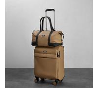 Xample Rock Harper 2-Piece Cabin Suitcase & Holdall Luggage Set - Tsa Lock, 8 Wheels, Ryanair Cabin Size, Beige