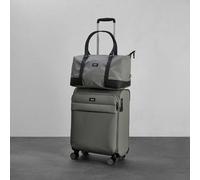 Xample Rock Harper 2-Piece Cabin Suitcase & Holdall Luggage Set - Tsa Lock, 8 Wheels, Ryanair Cabin Size, Grey