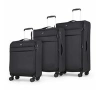 Xample Rock Harper 3 Piece Softside Luggage Set - Cabin, Medium & Large Suitcases With Tsa Lock, Expandable Design & 8-Wheel Spinner