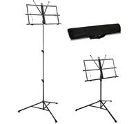 Xample Sheet Music Stand Holder Foldable Music Stand Super Sturdy Adjustable Height Tripod Base Metal Music Stand With Carry Case Bag