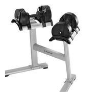 Xample Stairmaster 40Kg Twistlock Adjustable Dumbbell Set With Stand 10 Weight Settings 2Kg-20Kg, Compact Space-Saving Design