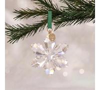 Xample Swarovski Annual Edition Ornament 2026 Crystal Star Christmas Decoration, Champagne Gold Finish, White, 8.4Cm