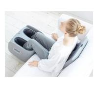 Xample Synca Rei Foot, Calf & Lumbar Ottoman Massager Shiatsu & Gua Sha Reflexology, Calf Compression, Heated Back Massage