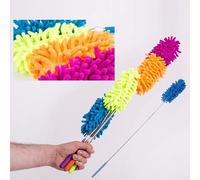 Xample Telescopic Microfibre Duster Extendable Feather Cleaning Brush 26-75cm Purple Xample Purple