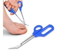 Xample Toe Nail Scissors Clippers with Long Handle Nail Cutter Toenails in Blue Xample Blue