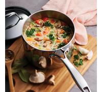 Xample Tramontina 20Cm Tri-Ply Saucepan 3.1L Stainless Steel Induction Compatible Dishwasher Safe All Hob Cooking Pot