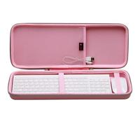 XANAD 75% 84-Key Keyboard Case,for Keychron K2 Version 2/ K2/ Q1/ V1, ASUS ROG Azoth 75%, Aula F75 Pro, Redragon K673 PRO(Pink) -Inside: 17.1"x6.1"x1.3"