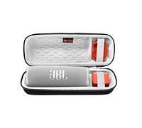 XANAD Case for JBL Flip 6 / JBL Flip 5 Portable Bluetooth Speaker,Hard Carrying EVA Storge Bag - Black(White Lining)