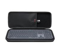 XANAD Hard Case for Logitech MX Keys/MX Keys Advanced MIC Wireless Illuminated Keyboard(Black)-Inside: 17.2"x6.2"x1.2"