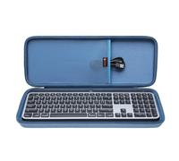 XANAD Hard Case for Logitech MX Keys/MX Keys Advanced MIC Wireless Illuminated Keyboard(Blue)-Inside: 17.2"x6.2"x1.2"