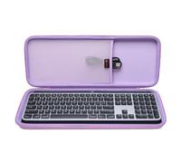 XANAD Hard Case for Logitech MX Keys/MX Keys Advanced MIC Wireless Illuminated Keyboard（Purple）-Inside: 17.2"x6.2"x1.2"