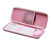 XANAD Hard Case for Logitech Pebble 2 Combo/Keys 2 K380s / K380 Keyboard + Logitech Pebble Mouse (Pink)