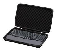 XANAD Hard Case for Logitech Wave Keys MK670 Combo/Wave Keys Wireless Ergonomic Keyboard(Black)-Inside: 15.1"x9.2"x1.9"
