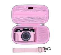 XANAD Hard Case for Sony a6400 a6700 a6000 a6100/Sony ZV-E10 ZV1 ZV1F ZV-E10 II/Sony RX100 VII Mirrorless Digital Camera, with Shoulder Strap Pink