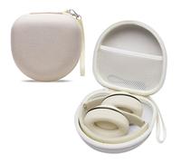 XANAD Hard Headphone Case for Anker Soundcore Q20i Beats KVIDIO JLab TOZO Foldable Headphones with Storage Pocket for Travel (Khaki)