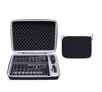 XANAD Hard Mixer Case for Mackie Mix8 / Mackie ProFX6v3 / Behringer FLOW 8 Compact Mixer - Inside: 11.8"x8"x2.8"