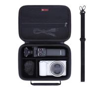XANAD Hard Travel Case for Sony Alpha ZV-E10/ZV-E1/ZV-E10 II Vlog Digital Camera & Vlogger Accessory Kit Tripod(GP-VPT2 BT) and Microphone,with Strap and Mesh Pocket for USB Battery Charger,Black