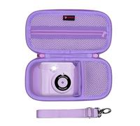 XANAD Kids Camera Case for Girls Boys, Compatible with HiMont/VTech Instant Print Digital Cameras and Rolls Photo Paper Birthday Chirstmas Gifts (Purple)