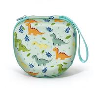 XANAD Kids Headphones Case Carrying Case for iClever BTH12 BTH20 BTH26 BTH03 HS14 HS19 / Candy Bila/IMYB Foldable/EarFun K1 Kids Bluetooth Headphones (Green Dinosaur)