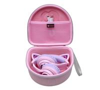 XANAD Kids Headphones Wireless Case for EarFun/iClever/awatrue/Usoun/JoySpark/Sendowtek/OTL/Rebocico Cat Ear Over-ear Bluetooth Headphone (Pink)