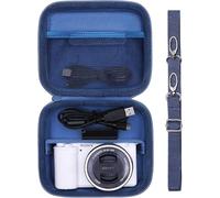 XANAD Mirrorless Cameras Case for Sony Alpha ZV-E10L ZV-1 ZV-E10 6700 6400 6100 7 III 7C II and 16-50mm Lens, Canon PowerShot G7 X Mark III/Mark II/SX740 HS Digital Camera (Blue)