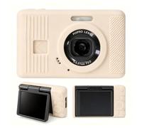 XANAD Silicone Camera Case Compatible with Kodak Pixpro C1 Compact Point & Shoot Digital Camera, Anti-scratch and Anti-slip Soft Silicone Cover for Kodak C1,Cream