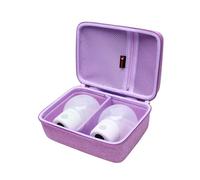 XANAD Wearable Breast Pump Bag Carrying Case Compatible with Momcozy/Eufy Breast/Paruu/Nenesupply/Willow/Medela/Bluefair Wearable Breast Pump, Travel Pumping Bag(Holds 2), Purple