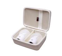 XANAD Wearable Breast Pump Bag Carrying Case Compatible with Momcozy/Eufy Breast/Paruu/Nenesupply/Willow/Medela/Bluefair Wearable Breast Pump, Travel Pumping Bag(Holds 2), Cream
