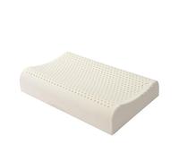 XANAYXWJ 100% Natural Latex Pillow Contour Memory Foam Cervical Support Pillow for Side Back and Stomach Sleepers Flat 50x30x7/9cm Ergonomic Comfort Hypoallergenic
