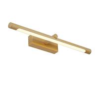 XANAYXWJ 10W LED Vanity Light 4500K Waterproof IP44 Wall Sconce for Bathroom Makeup Mirror Front Lighting 56cm Natural Wood Stylish Dressing Room Fixture.