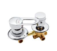 XANAYXWJ 2/3/4/5 Way Shower Diverter Mixer Tap Adjustable Bathroom Faucet with Cold & Hot Mixing Valve 10/12.5/14.5 cm Installation Cartridge Included (B-5 We 14.5 cm)