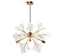XANAYXWJ 3-Lights Nordic Acrylic Star Chandelier Iron Pendant Lighting Creative E27 Socket Hanging Lamp Fixture 's Lamp Restaurant Living Room Bedroom Lamp Droplight