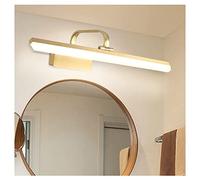 XANAYXWJ 43/58/73/93cm Mirror Front Light European Style Copper Acrylic Waterproof Fog Bathroom Dressing Table Makeup Fill Lights Led Mirror Cabinet Lamp (73CM, Neutral Efficency