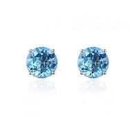 XANAYXWJ 6mm round garnet 925 stud earrings genuine red gemstone solid fine 1