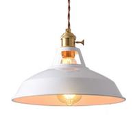 XANAYXWJ American Country Style Pendant Light,Creative Personality Color Metal Hanging Lamp,E27 Screw Single-head Chandelier,Restaurant Studio Dessert Shop Decorative Lighting Fixtures