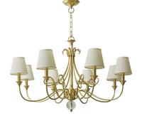 XANAYXWJ Antique Light Fixture Brass Ceiling Lighting Classic Home Decor Elegant Chandelier Dining Room Handcrafted Vintage Lighting,B,8 heads