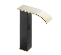 XANAYXWJ Automatic Touchless Sensor Faucet Mixer Taps Brass Bathroom Waterfall Taps for Bathroom Basin Black+Gold Tall Basin Taps China Manufacturer