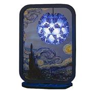 XANAYXWJ Bedside Table Lamps for Bedroom 3D Light and Shadow Three-Dimensional Paper Carving Lamp, Creative Desk Lamp(Color:B,Size:)