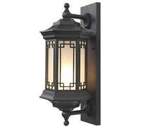 XANAYXWJ Bracket Light Wall Lamp Retro Bracket Light E27 Matte Black Chinese Style Outdoor Waterproof and Glass Lighting for Courtyard Lamp Balcony Corridor Aisle Stainless Steel Bracket Light