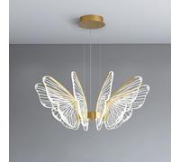 XANAYXWJ Ceiling Light Fixture,8 Heads LED Butterfly Chandelier,Metal Acrylic Flush Mount Lamp,Large Contemporary Pendant for Foyer Room 3000K-6000K