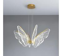 XANAYXWJ Ceiling Light Fixture,8 Heads LED Butterfly Chandelier,Metal Acrylic Flush Mount Lamp,Large Contemporary Pendant for Foyer Room 3000K-6000K